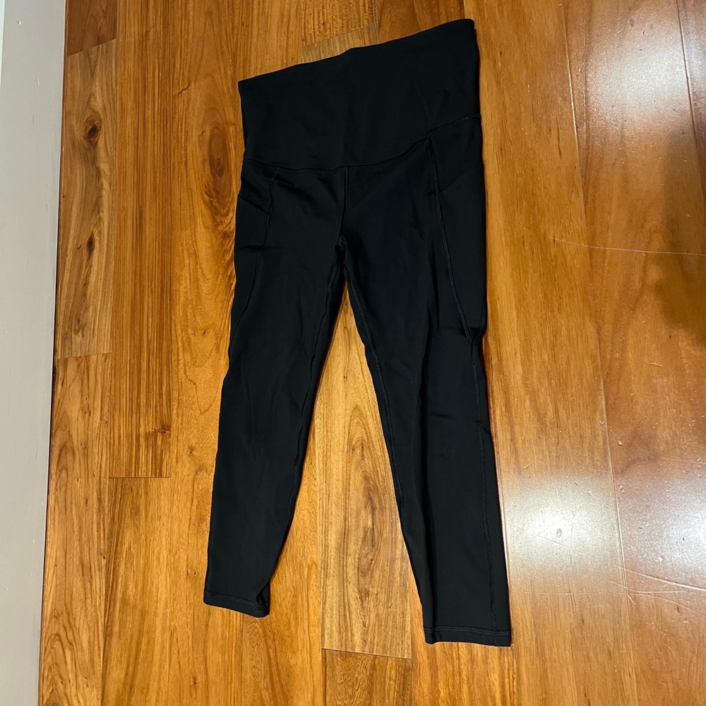 GapFit black maternity leggings activewear women’s size medium
